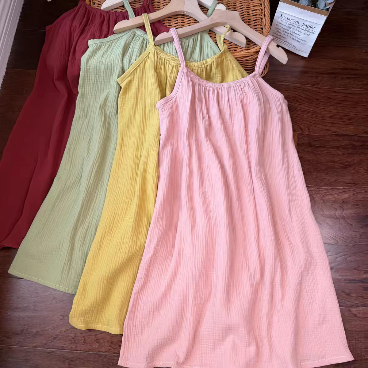 Midi Dress - Gaun Wanita 100% Katun Gauze dengan