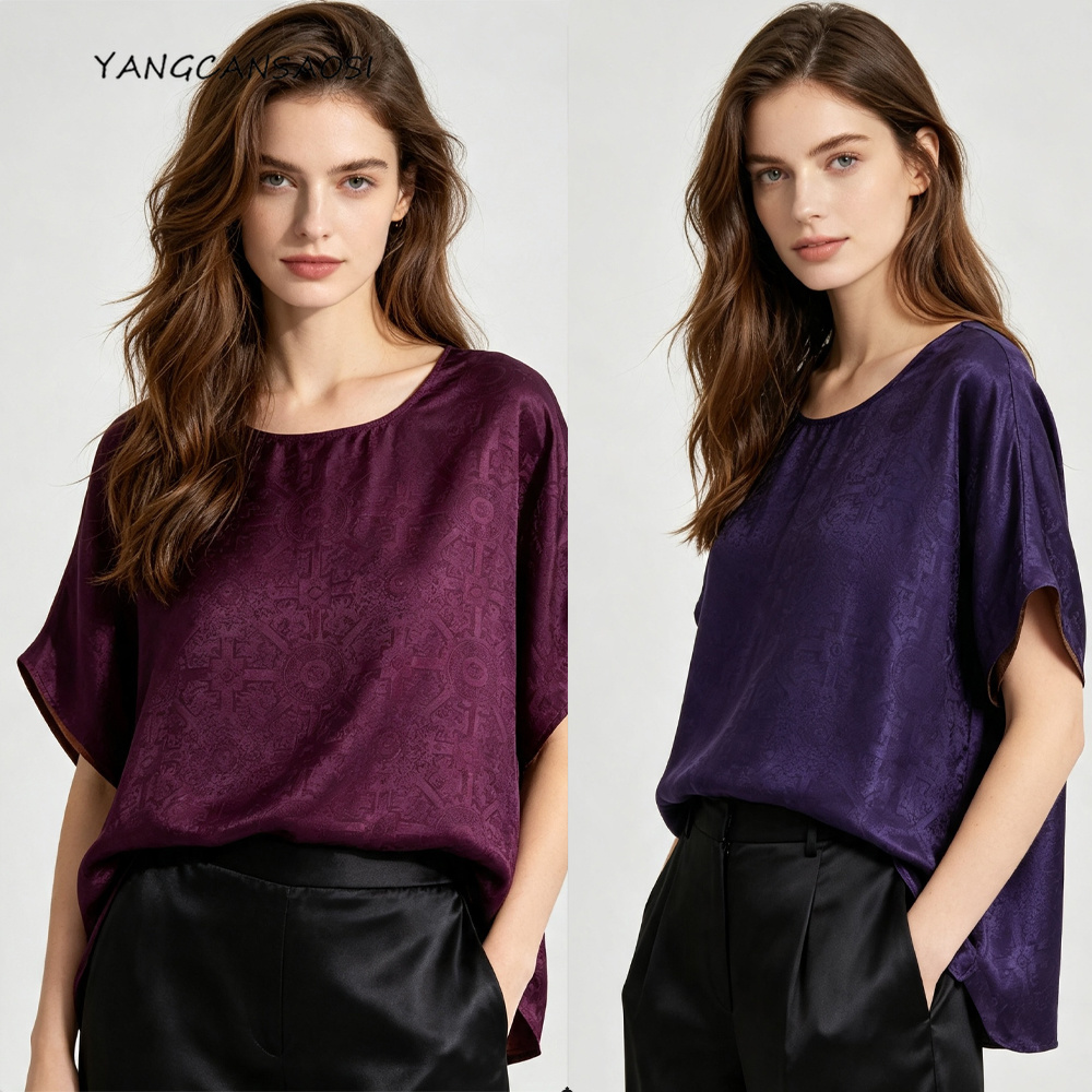 Kaos Wanita Ukuran Besar Kasua - Silk Blouse ulasan dan harga