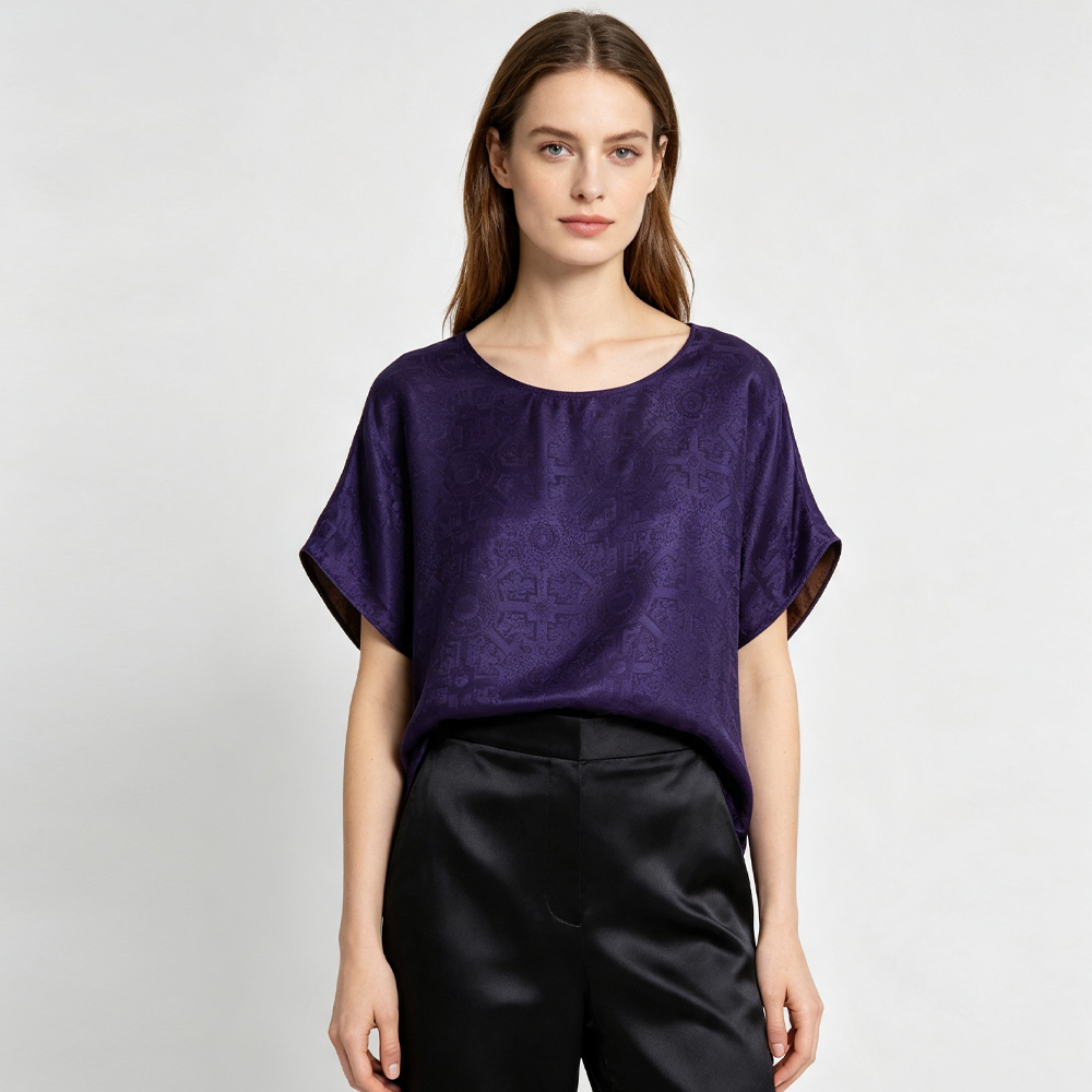 Kaos Wanita Ukuran Besar Kasua - Silk Blouse ulasan dan harga