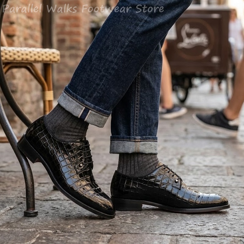 Sepatu Oxford Kulit Paten Pria - Formal Dress ulasan dan harga