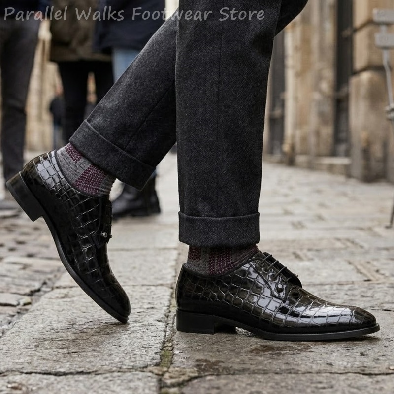 Sepatu Oxford Kulit Paten Pria - Formal Dress ulasan dan harga