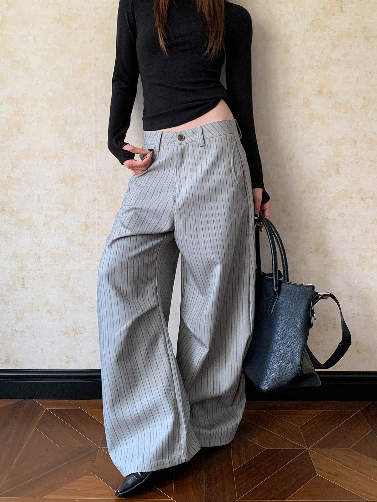 Celana Kasual Kaki Lebar Model - Tailored Trouser Wide ulasan dan harga