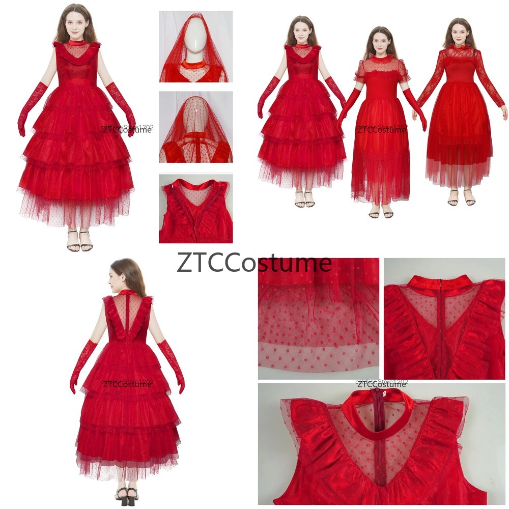 Kostum Cosplay Lydia Deetz Gau - Evening Gown ulasan dan harga